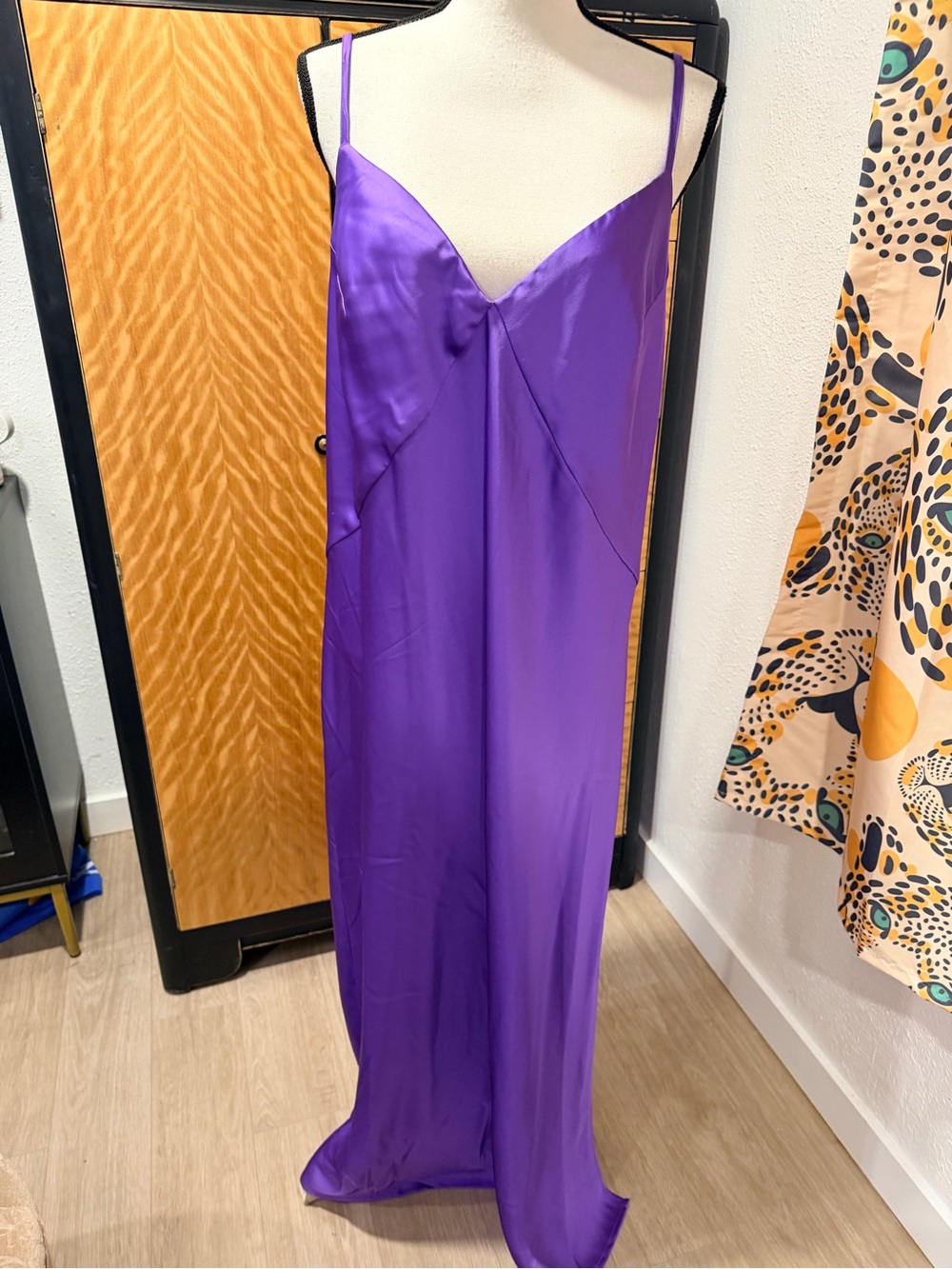 A New Day Purple Satin Slip Dress xxl NWT